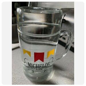 MICHELOB 1 LITER VINTAGE GLASS BEER MUG